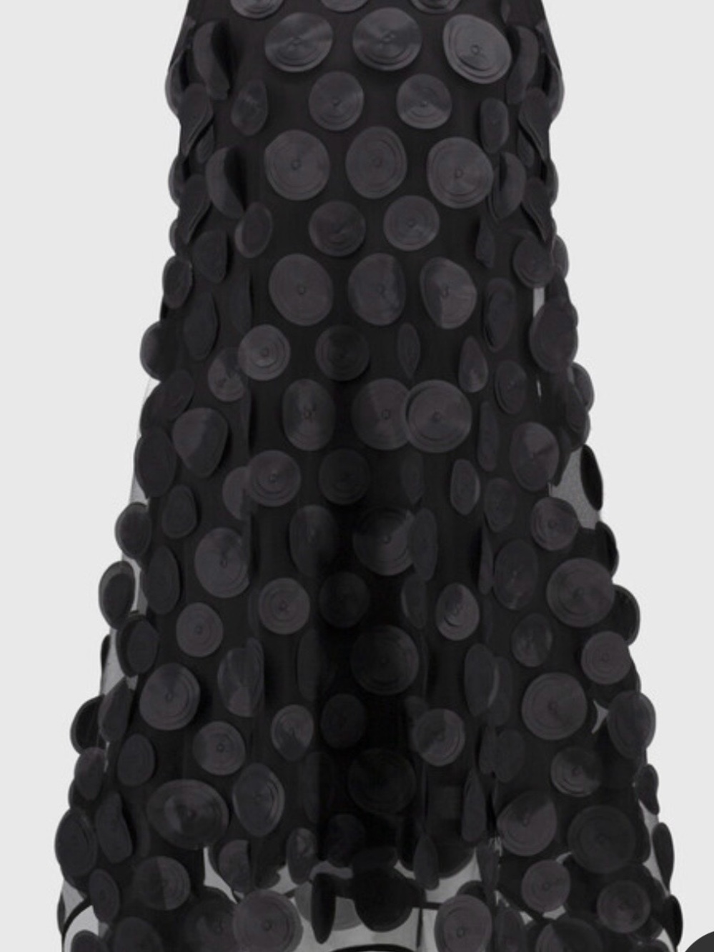 Joseph Ribkoff Black Midi Dress with Circular Appliqués - Picture 4 of 10